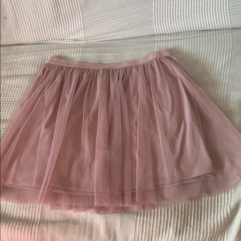 Skirt sheer blush pink m